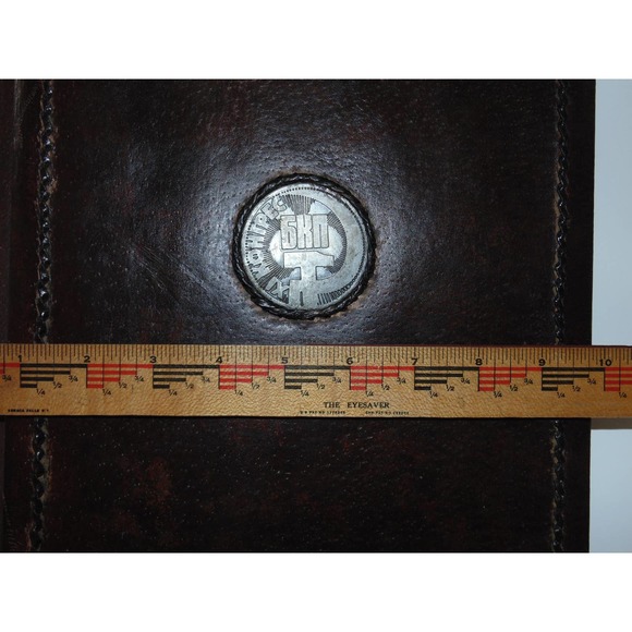 Vintage Leather Bulgarian Communist Party БКП NoteBook Hard Cover Journal Folder - Picture 9 of 10